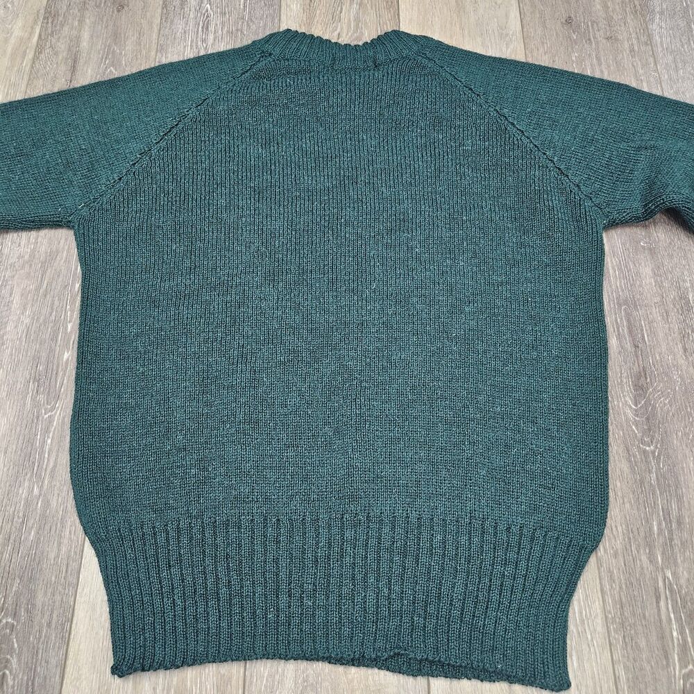 Mountain Thread Vintage British Wool Pullover Sweater Hunter Green Men's Large - Picture 3 of 7